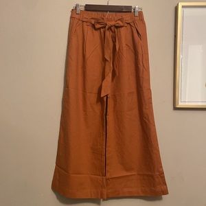 Orange Linen Pants